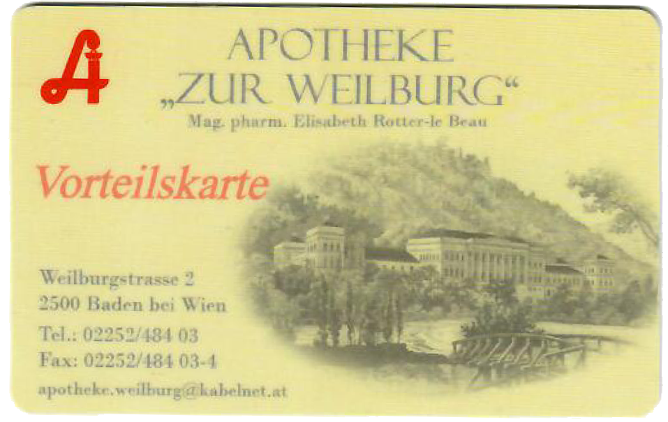 Apotheke zur Weilburg - Vorteilskarte